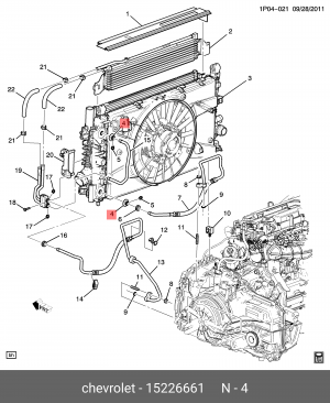 Гайка крепления 15226661 15226661 GENERAL MOTORS