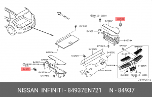 ДЕРЖАТЕЛЬ 84937-EN721 NISSAN