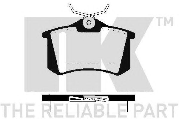 колодки дисковые задние!\ VW Golf/Bora 2.3-3.2i 00>, Citroen C8, Peugeot 807 02> 229986 NK