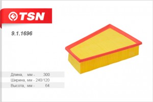фильтр воздушный! Ford Mondeo/Galaxy/S-max 1.6Ti/2.0/1.8TDCi/2.0TDCi 06> 911696 TSN