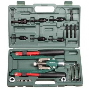 31182 Z01_KRAFTOOL Combo3-M12 комбинированный заклепочник складной в кейсе 31182Z01 KRAF TOOL