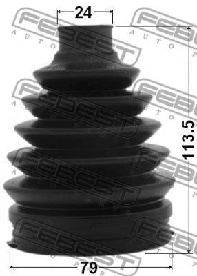 Пыльник ШРУСа внешний TOYOTA YARIS 2005-2011 0117P-1NZFE 0117P-1NZFE FEBEST