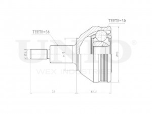 ШРУС внешний CVJ-20017 UNIO