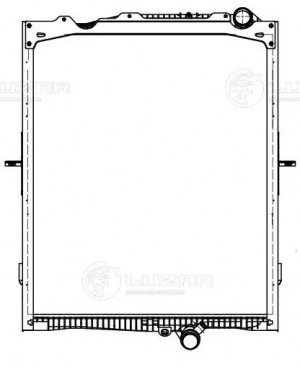 Радиатор VOLVO FH (05-) охлаждения двигателя (с рамкой) LUZAR LRC 1054 LUZAR