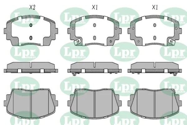 Колодки тормозные дисковые 05P1726 05P1726 LPR
