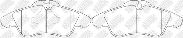 Колодки тормозные MERCEDES Sprinter (W901-W904),Vito (W638) VW LT (96-06) передн PN0301W NIBK