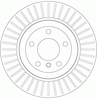 Диск тормозной BMW 5 (E60) задний (1шт.) TRW DF6299 TRW
