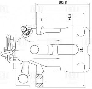 Суппорт торм. Honda Civic VIII (06-) зад. прав. d=34мм (CF 012074) CF012074 TRIALLI