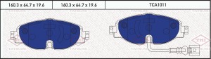 Колодки тормозные дисковые передние AUDI A3 12-SKODA Octavia 12-VW Golf 12- TCA1 TCA1011 TATSUMI