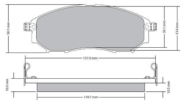 колодки дисковые передние!\ Infiniti FX35/EX35/G35 05>, Nissan 350Z/Pathfinder 0 FBP1686 FREMAX