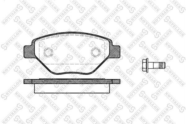 колодки дисковые передние!\ Renault Megane II 1.4i 16V 98HP 02-03 988-000-SX STELLOX