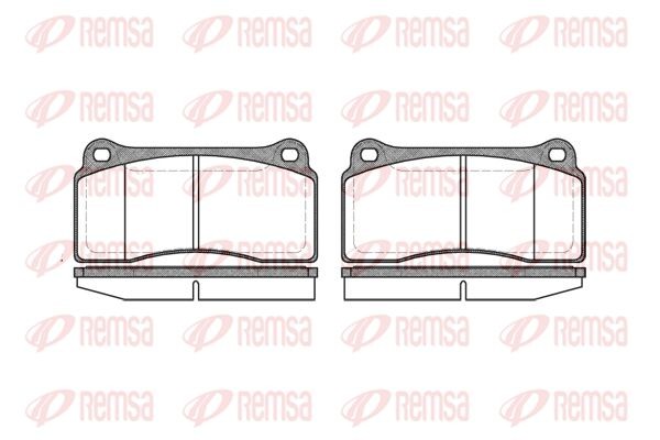 983 00 колодки дисковые п.\ Jaguar XJR 4.0i 97> 098300 REMSA