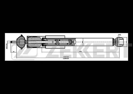Амортизатор подвески газ. перед. MB S-Class (W140 C140) 91- SG-6310 ZEKKERT