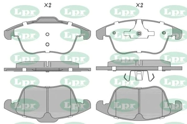 Комплект тормозных колодок 05P1255 05P1255 LPR