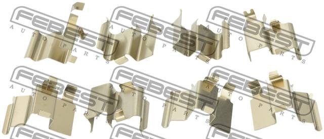 Комплект монтажный для дисковых колодок TOYOTA LAND CRUISER 100 1998-2007 0103-U 0103-UZJ100R FEBEST