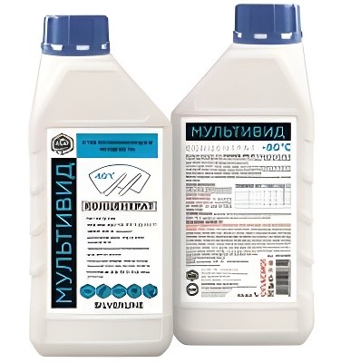Жидкость омывателя -80C 1л концентрат Мультивид AGAT AVTO SL0609 AGAT AVTO