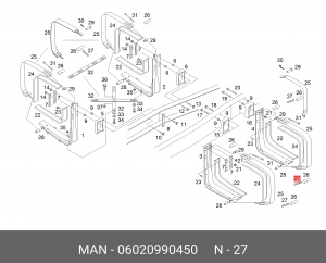 Винт с цилиндрической головкой M12X1,5X1 06020990450 MAN