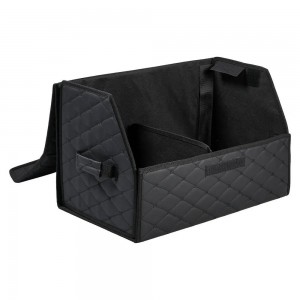Органайзер в багажник "AIRLINE" (55х30х35 см) стёганный ромб, черный ADSO003 AIRLINE