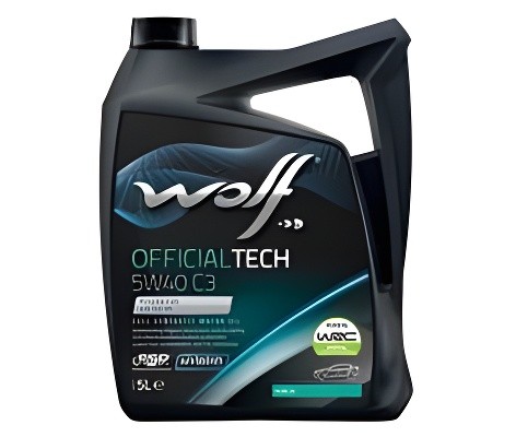 WOLF OFFICIALTECH 5W40 C3 5L BMW LONGLIFE-04 GM dexos2™ MB 229.52 PORSCHE C40 VW 8333477 WOLF