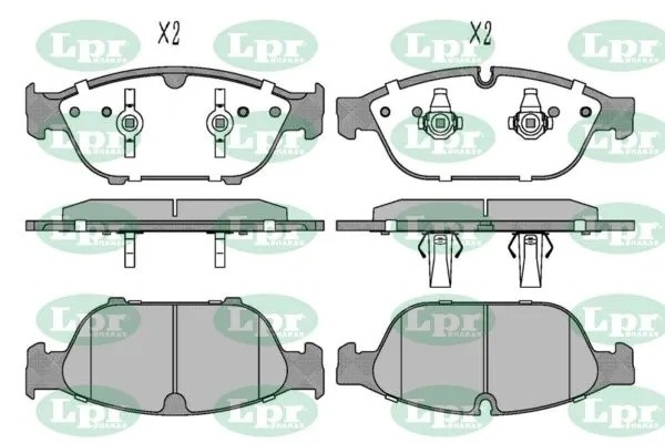 Колодки тормозные дисковые 05P1743 05P1743 LPR