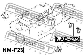 Сайлентблок NAB-279 NAB-279 FEBEST