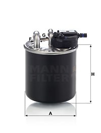 MERCEDES BENZ W204/212/X164/204/W164/906 WK82015 MANN FILTER