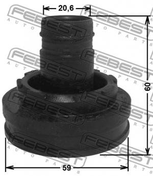 ПЫЛЬНИК ШРУС КАРДАННОГО ВАЛА 59X60X20.6 подходит для SUBARU LEGACY B14 2009.02-  0815-LEGSA FEBEST