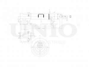 Амортизатор газовый передней подвески правый SAB-10351 UNIO