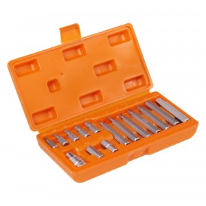 Набор бит вставок шестигранных 3/8 30мм и 75мм с держателем бит 1/2 DR 15 предме ATB37 AIRLINE