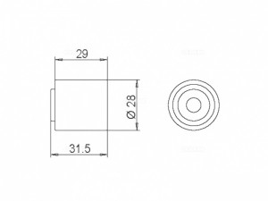 ролик обводной ремня ГРМ!\ Audi 80/A4/A6, VW Passat 1.9TDi 91> GT60330 GMB