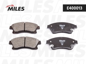 Колодки тормозные передние (без датчика) (Смесь Low-Metallic) (CHEVROLET AVEO (T E400013 MILES