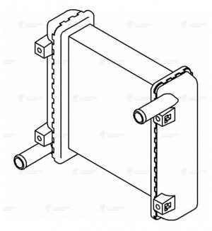 радиатор отопителя! алюм.\ GAZ 3302/2752/2705/3221, PAZ 4234/3205/3204 LRH 0327 LUZAR