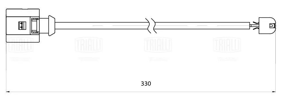 Датчик износа передних тормозных колодок L=330 PFS 0008 TRIALLI