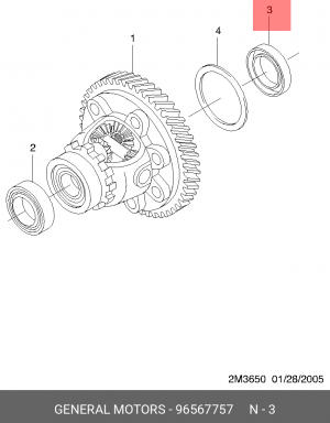 Сальник привода DAEWOO Matiz CHEVROLET Spark левого OE 96567757 GENERAL MOTORS