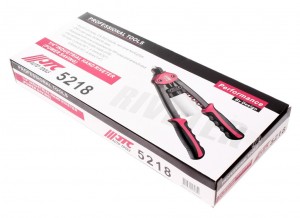 Заклепочник 325мм 3.2,4,4.8,6.4мм ручной вытяжной с контейнером для сбора стержн JTC-5218 JTC TOOLS