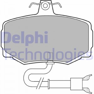 LP2178 колодки дисковые з.\ Audi A3, VW Golf, Skoda Yeti/Superb 1.2-3.2 08> LP2178 DELPHI