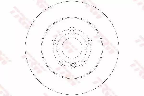 Диск тормозной задний TOYOTA CAMRY (V40, V50) DF6176 DF6176 TRW