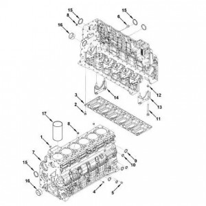 Гильза цилиндра КАМАЗ Камминз ISBe, ISDe (110 мм) (3904167) (Haffen) 0033 HAFFEN