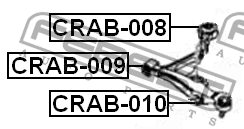 Сайлентблок CRAB-009 CRAB-009 FEBEST