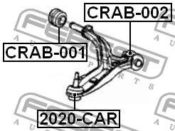Сайлентблок CRAB-001 CRAB-001 FEBEST