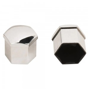 Колпачок для колесных болтов и гаек под ключ 19мм пластик глянцевые хром 20шт. с AWBN08 AIRLINE