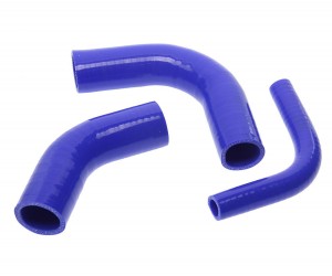 Патрубок МТЗ-80,82,900 радиатора комплект 3шт. синий силикон MEGAPOWER 13017028 MEGA POWER