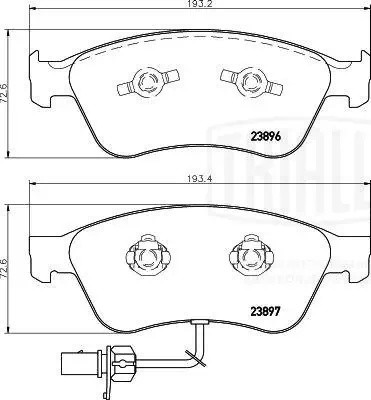 AUDI A8 [D3,4E] (2004-2010)/VW PHAETON (2002>) PF4168 TRIALLI
