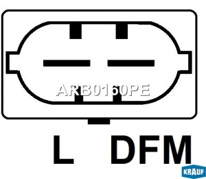 реле-регулятор!\ Opel Astra/Corsa D/Vectra C/Zafira 1.0-1.6/1.9CDTi 04> ARB0160PE KRAUF