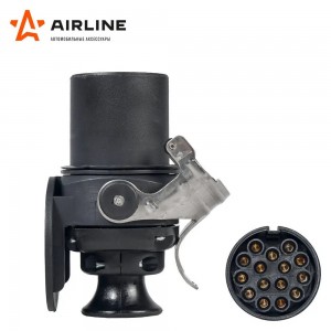 Разъем электрический прицепа ISO 12098 15-полюсный АБС (вилка пластик) AIRLINE ATE-44 AIRLINE