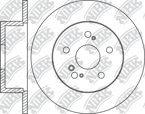 Диск тормозной TOYOTA Avensis (01-09),Previa (00-06) задний (1шт.) NIBK RN1229 NIBK