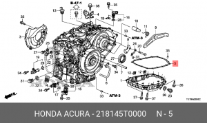 Прокладка HONDA Civic,Fit поддона АКПП OE 218145T0000 HONDA