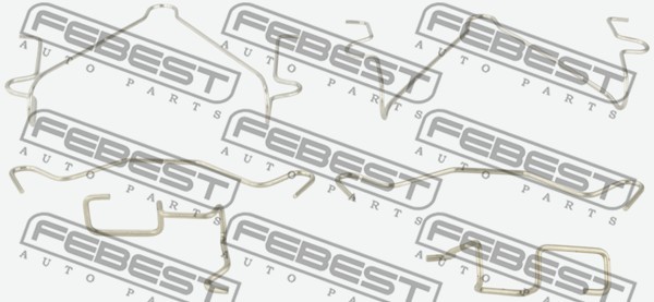 Комплект монтажный для дисковых колодок MITSUBISHI PAJERO SPORT 2008- 0403-K94WF 0403-K94WF FEBEST