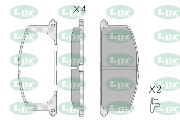 Комплект тормозных колодок 05P268 05P268 LPR