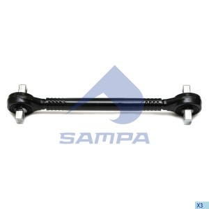 Тяга реактивная L 470 мм Ø 36 мм Ø отверстия 1: 15 мм Ø отверстия 2: 14 мм между 095470 SAMPA